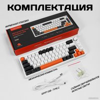 Клавиатура Cyberlynx ZA68 White Black Orange (TNT Yellow)