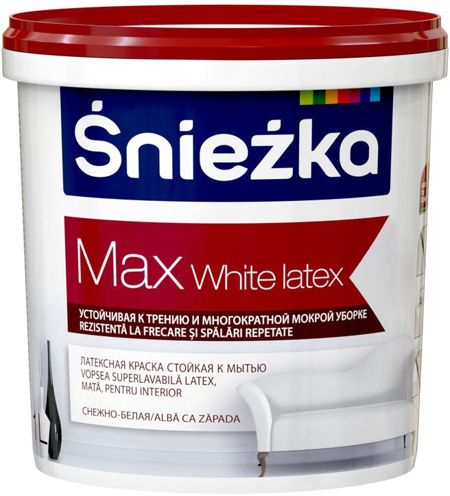 Краска Sniezka Max White Latex 1 л (белоснежный)