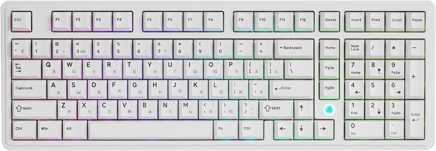 Клавиатура Ajazz AK980 Max (белый, Magnetic Grain Switch)