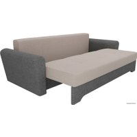 Диван Лига диванов Амстердам 100035 (рогожка, бежевый/серый)