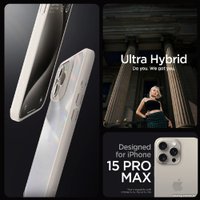 Чехол для телефона Spigen Ultra Hybrid для iPhone 15 Pro Max ACS07209 (серый)