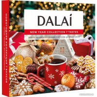 Черный чай DALAI Новогодняя коллекция 7 вкусов 60 шт