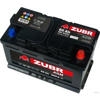 Автомобильный аккумулятор Zubr AGM R+ Турция (80 А·ч)
