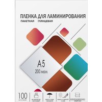 Пленка для ламинирования Гелеос A5 200 мкм 100 шт LPA5-200