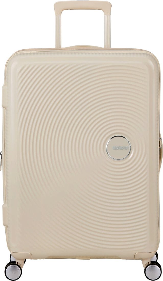 Чемодан-спиннер American Tourister Soundbox Coconut sand 67 см