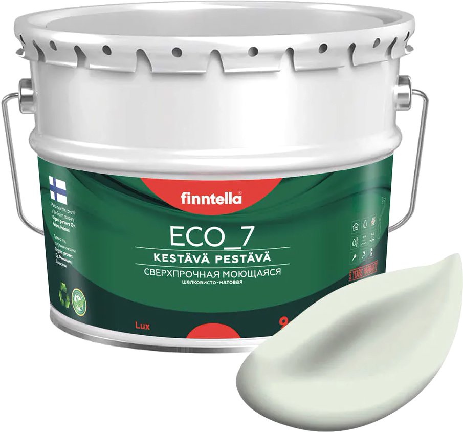 

Краска Finntella Eco 7 Minttu F-09-2-9-FL028 9 л (светло-зеленый)