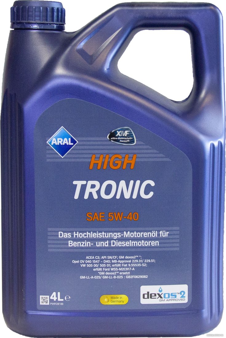 Моторное масло Aral High Tronic SAE 5W-40 4л