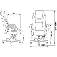 Офисное кресло Бюрократ T-9923WALNUT (коричневый)