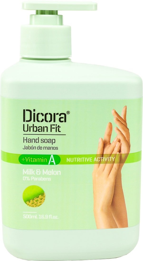

Dicora Мыло жидкое Milk & Melon с витамином А 500 мл