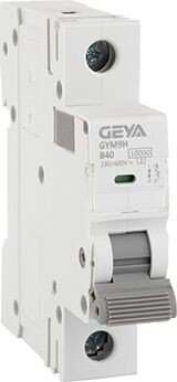 

Выключатель автоматический GEYA GYM9H-1P-40B 1P 40A B 10kA 1M GYM9H1P40B