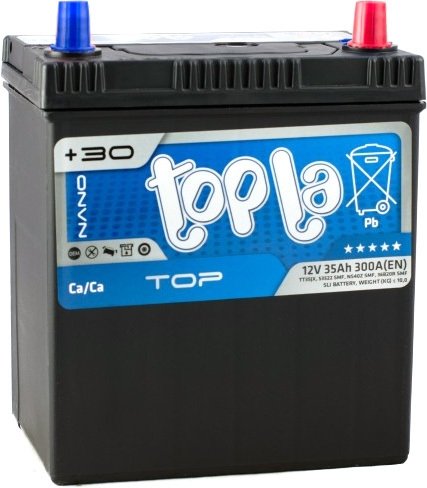 

Автомобильный аккумулятор Topla TOP JIS TT35JX (35 А·ч)