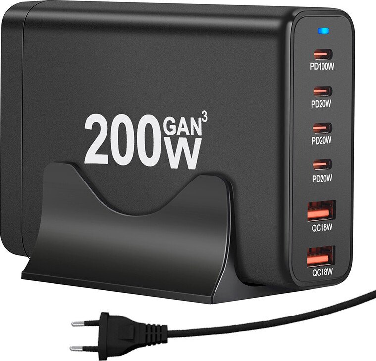 

Сетевое зарядное USBTOP 1006P200WB