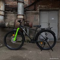 Велосипед Stels Navigator 700 MD 27.5 р.17.5 Z010 Курьер 2024 (разобранный, черный матовый)