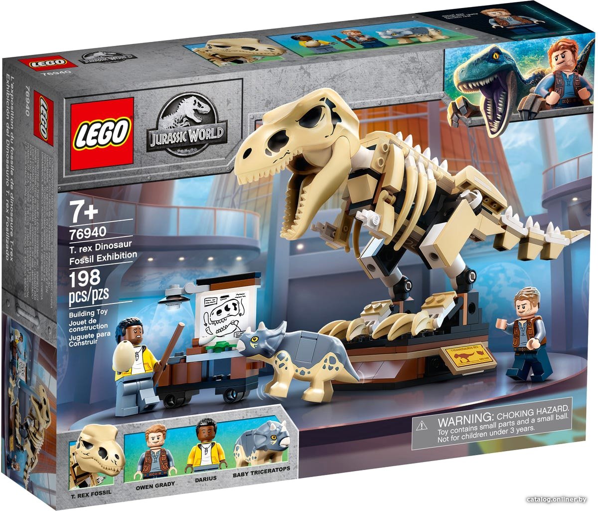 Конструктор LEGO Jurassic World 76940 Скелет тираннозавра на выставке