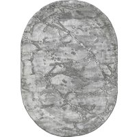 Ковер для жилой комнаты Safyun Eva LZ191-LIGHT-GREY-OVAL (0.8x1.5)