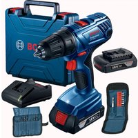 Дрель-шуруповерт Bosch GSR 180-LI Professional 06019F810A (с 2-мя АКБ, кейс)
