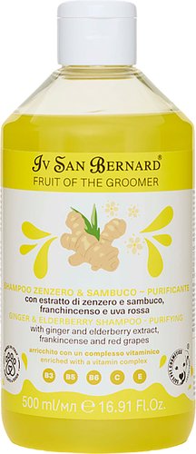 Шампунь Iv San Bernard Groomer Ginger&Elderbery с противовоспалительным эффектом (500 мл)