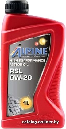 Моторное масло Alpine RSL 0W-20 1л