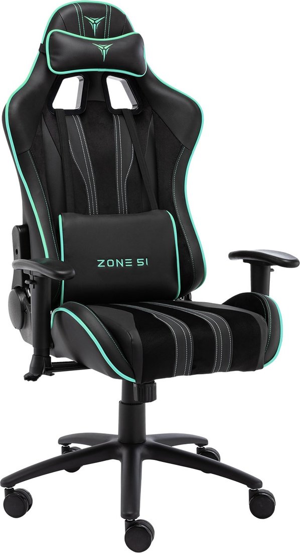 

Игровое (геймерское) кресло Zone51 Gravity (черный/голубая лагуна)