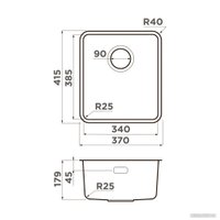 Кухонная мойка Omoikiri Omi 37-U/I-GB Ultra (графит)