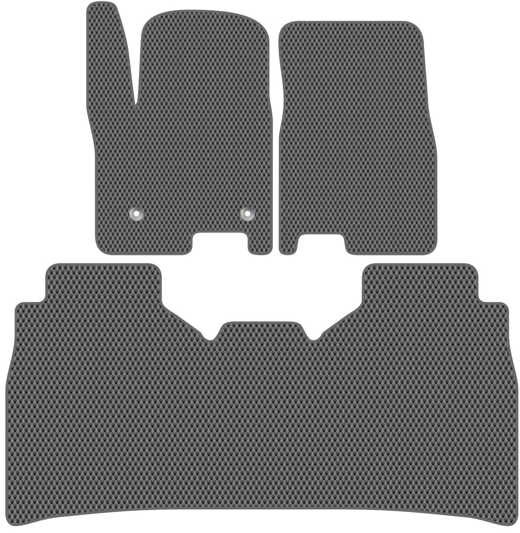 

Комплект ковриков для авто Alicosta Chevrolet SILVERADO IV (пикап / T1XX) 2019 - Н.В. (серый, ромб)