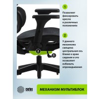 Офисное кресло CACTUS CS-MC555-BK (черный) в Борисове