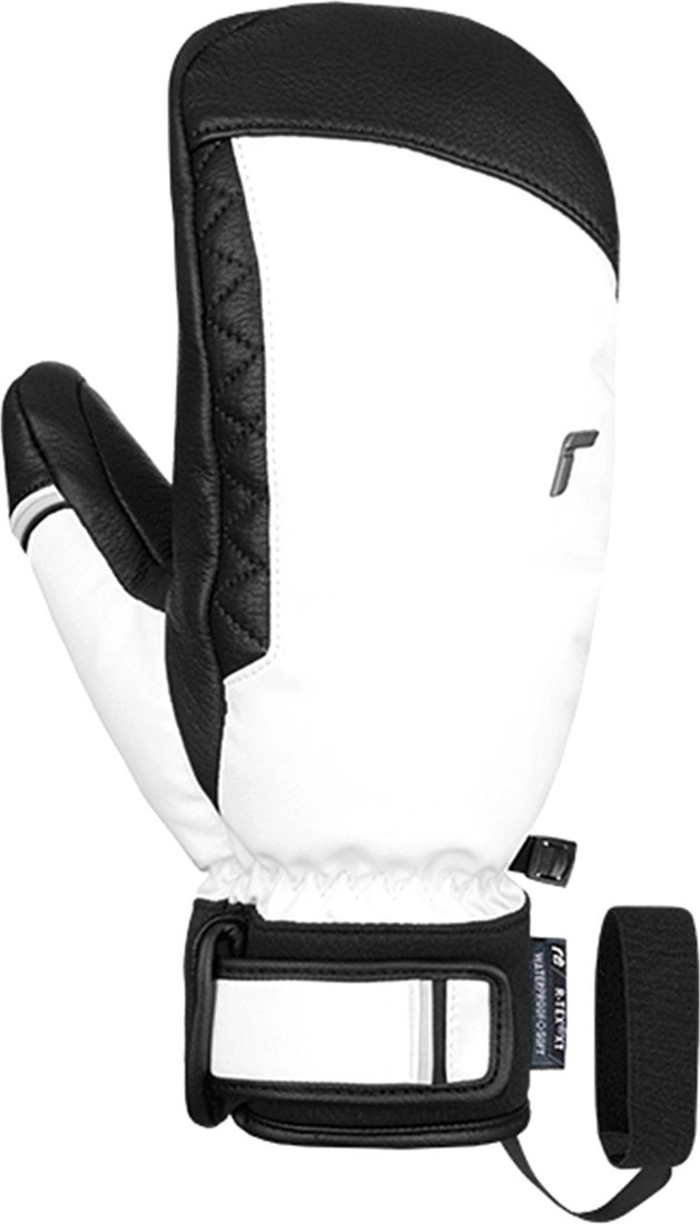 

Горнолыжные варежки Reusch Laura R-Tex Xt Mitten 6331550-1101 (р-р 8, White/Black)