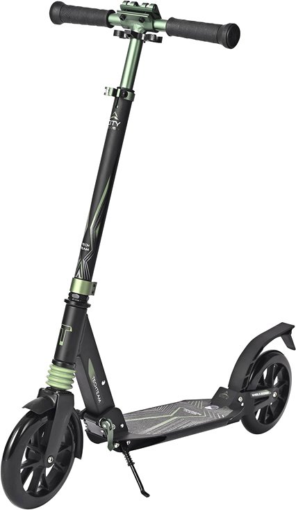 

Двухколесный подростковый самокат Tech Team City Scooter 2022 (черный)