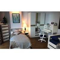 Кровать Заречье Саманта СМ3б 120x200 (дуб седан-кремовый)