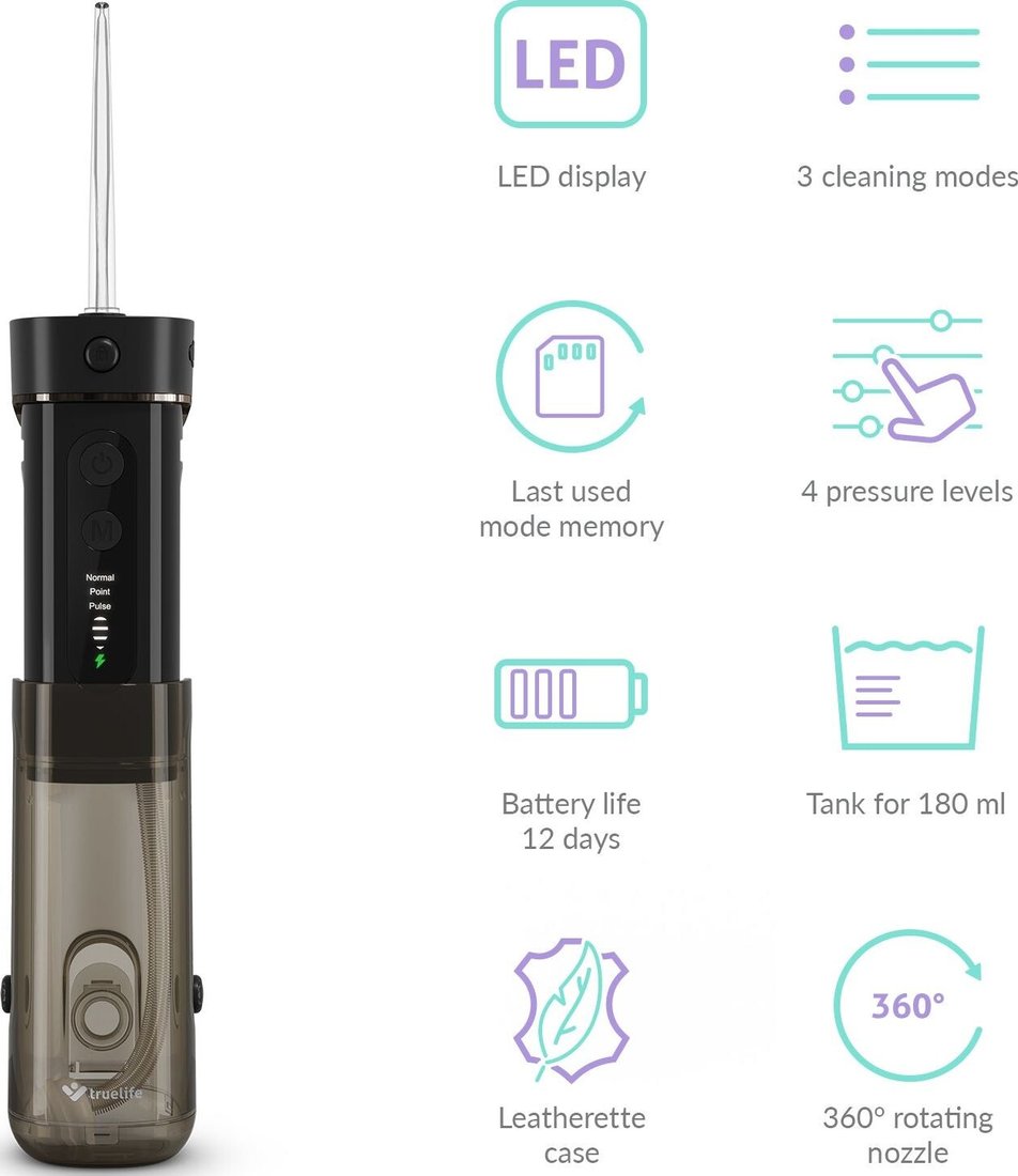 Ирригатор  TrueLife Aquafloss Mini M50 (черный)