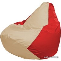 Кресло-мешок Flagman Груша Макси Г2.1-145 (красный/бежевый)