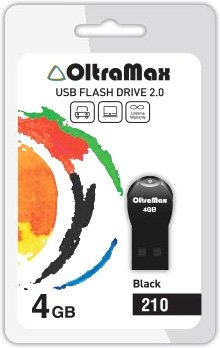 USB Flash OltraMax 210 4GB (черный) [OM-4GB-210-Black]