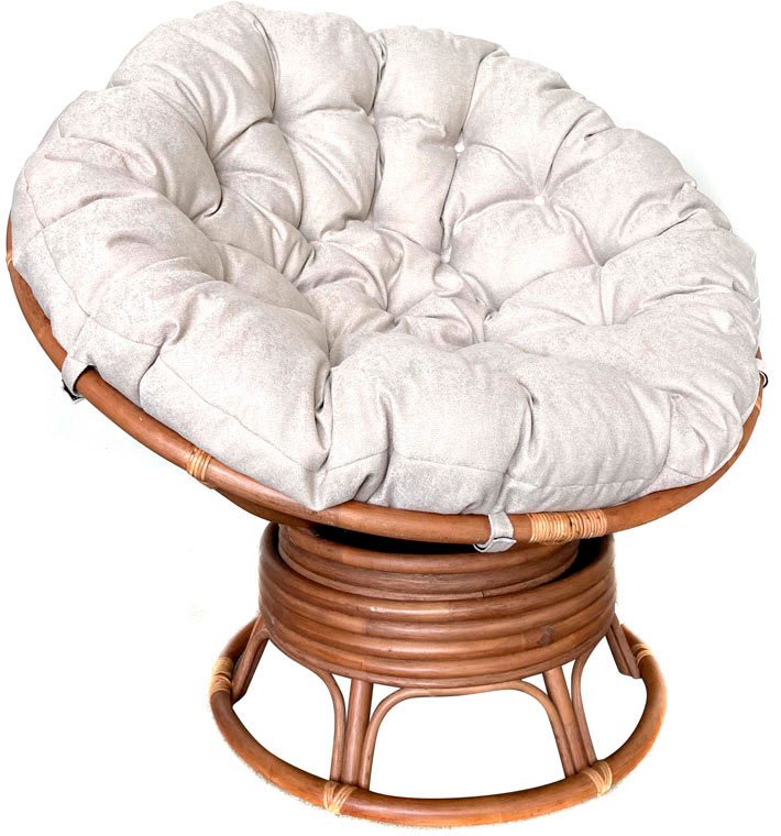 

Кресло Calamus Rotan Papasan 23/01B (миндаль/бежевый)