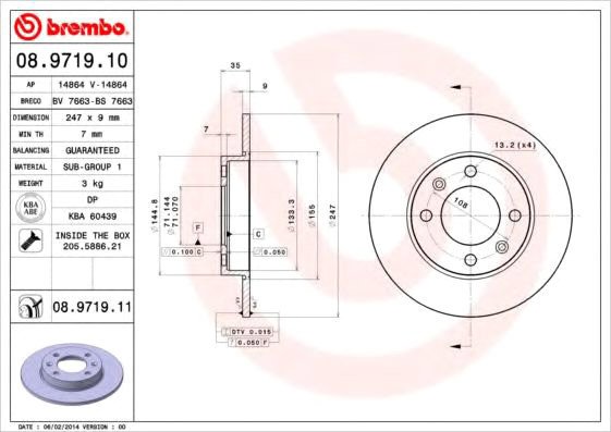 

Brembo 08971910