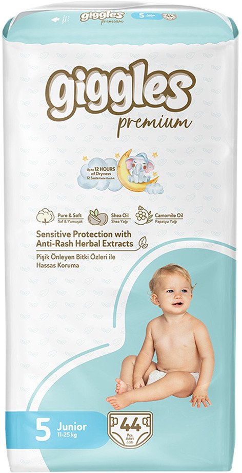 

Подгузники Giggles Premium Junior 5 Jumbo Pack (44 шт)