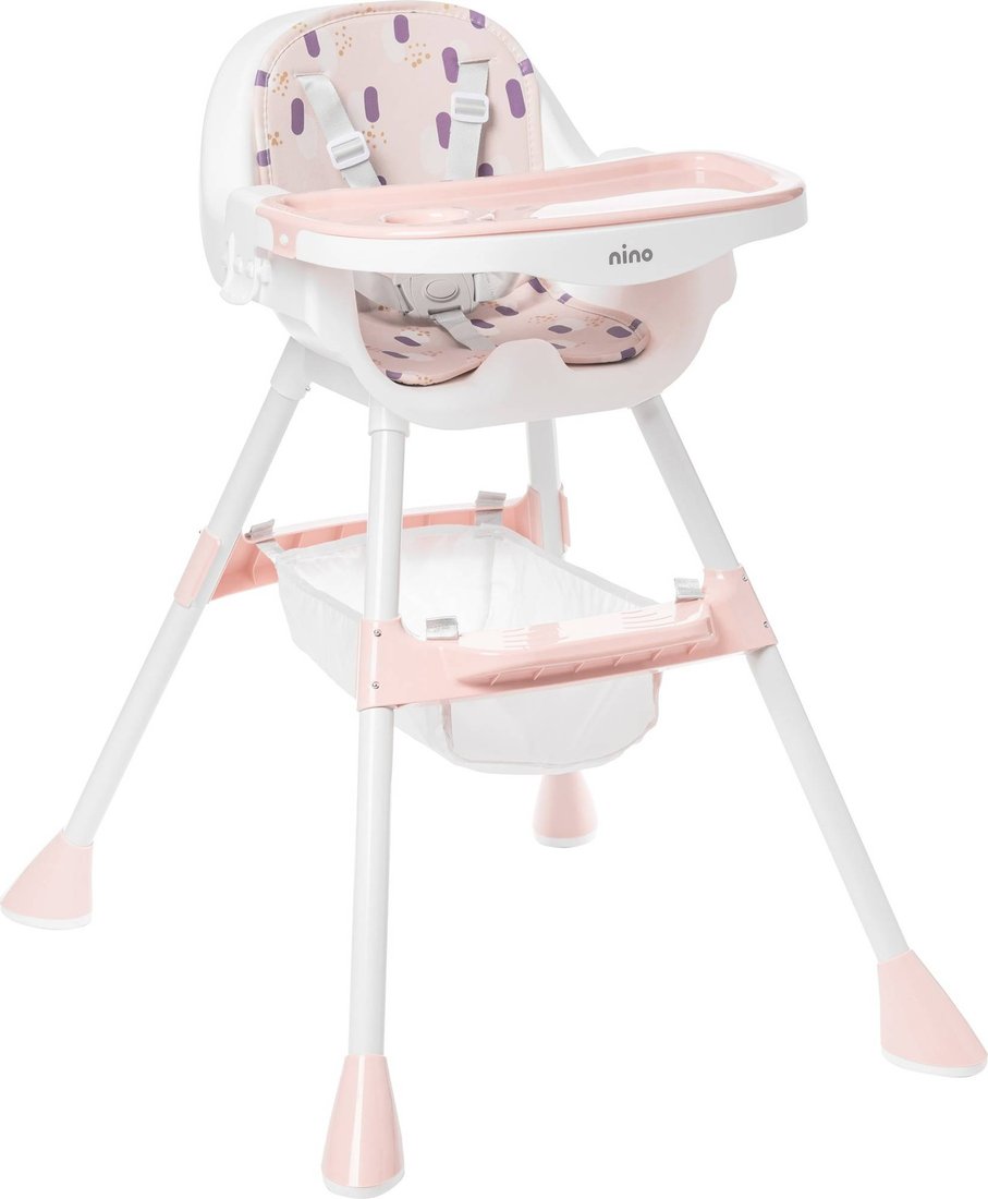 

Высокий стульчик Nino Moon (розовый)