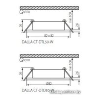 Точечный светильник Kanlux DALLA CT-DTL50-W [22431]