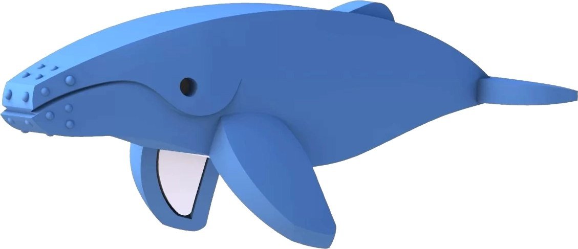 

Магнитный конструктор Halftoys Ocean Горбатый кит HOS004