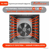 Сушилка для овощей и фруктов Pullman PL-1103