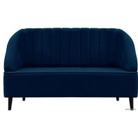 Диван Brioli Донато двухместный (микровелюр, В69 синий)