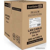Кабель ExeGate UTP4-C5e-CU-S24-OUT-PE-BK-305 UTP