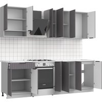 Готовая кухня Arvento АНТА-плюс 1.8м (графит)