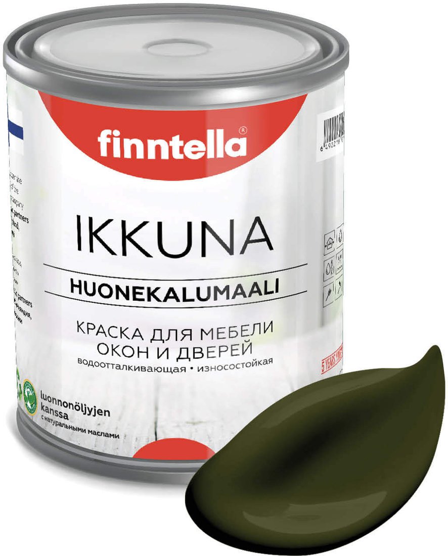 

Краска Finntella Ikkuna Kombu F-34-1-1-FL020 0.9 л (зеленый)