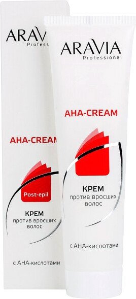 

Крем Aravia Professional после депиляции с АНА кислотами Против вросших волос туба (100 мл)