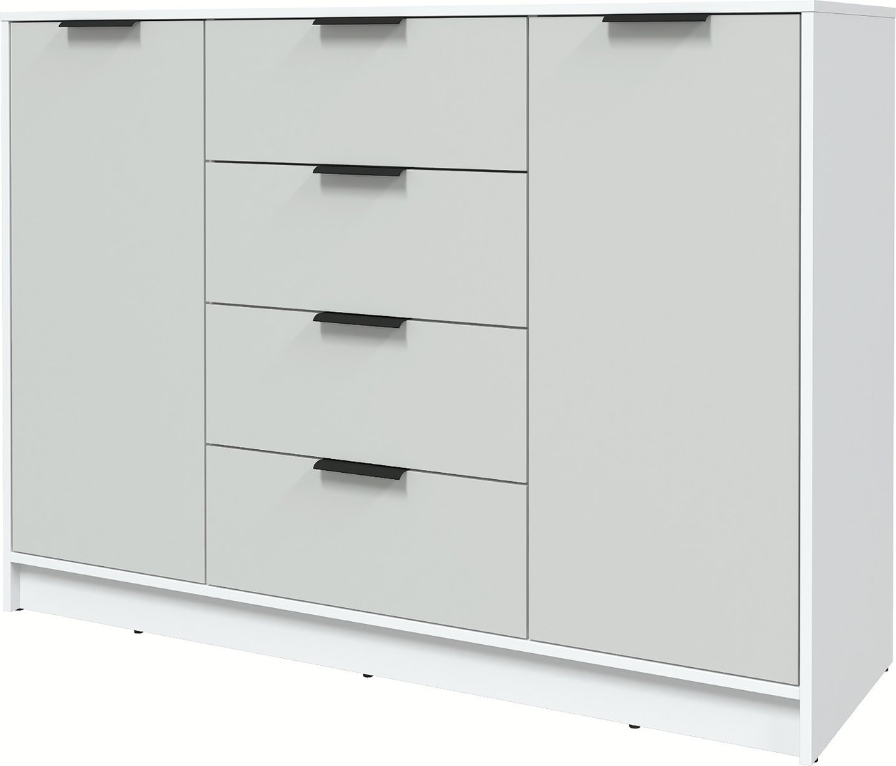 

Тумба Интерлиния Концепт КТ-Т140 Глосс (белый платинум/грей)