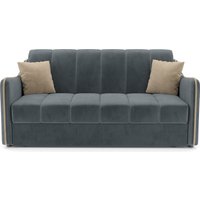 Диван Мебель-АРС аккордеон Давос НПБ 155x200 см M2-114 5-42 (велюр серо-синий HB-178/26)