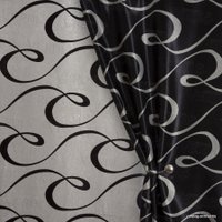 Комплект штор ИП Романович Е.Ю. Blackout на ленте 2x2.7 м (черный/белый, 2 шт)