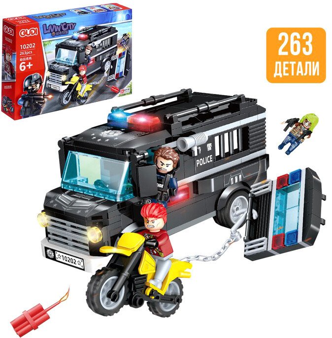 

Конструктор Sima-Land Спецназ. Броневик S.W.A.T. 9842579