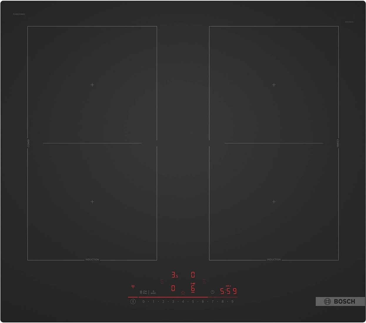 

Варочная панель Bosch Serie 6 PVQ61CHB1E