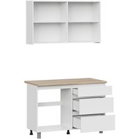 Готовая кухня NN мебель Денвер 1.2м (белый/дуб сонома)